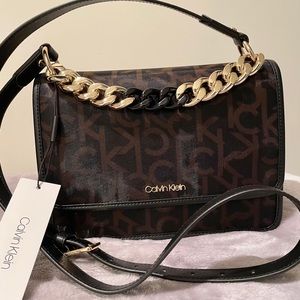Calvin Klein monogram crossbody bag